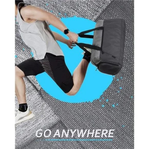 New Foldable Sports Duffle Bag Grey - Picture 2 of 7